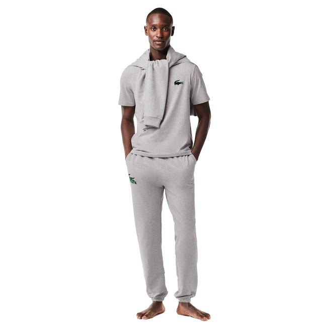 Grey - Lifestyle - Lacoste Mens Cotton Lounge T-Shirt