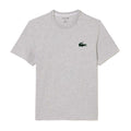 Grey - Front - Lacoste Mens Cotton Lounge T-Shirt