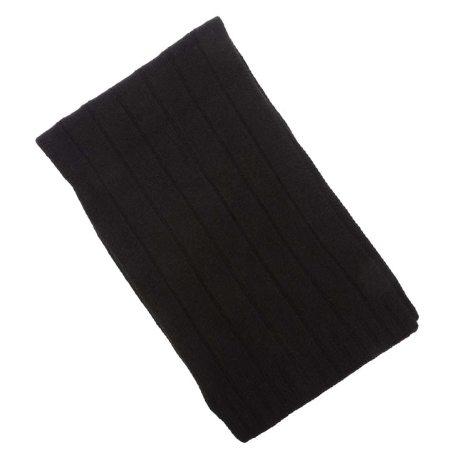 Black - Side - Hugo Boss Mens Zohoh Logo Scarf & Beanie Set