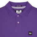 Purple - Pack Shot - Weekend Offender Mens Caneiros Badge Polo Shirt