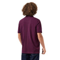 Berry - Back - Weekend Offender Mens Caneiros Badge Polo Shirt
