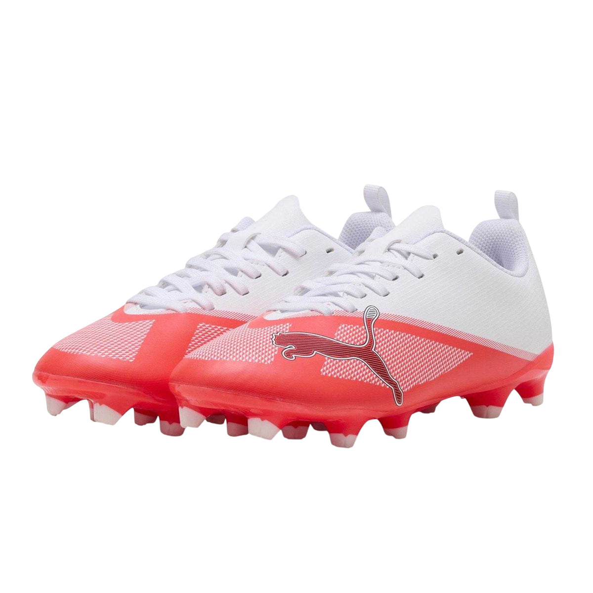 White-Red - Close up - Puma Childrens-Kids Ultra 7.4 Football Boots