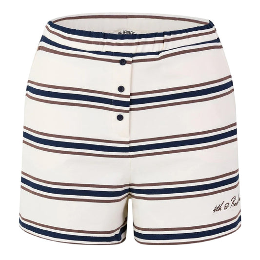 Multicoloured - Front - 4th And Reckless Womens-Ladies Emily Fleece Shorts