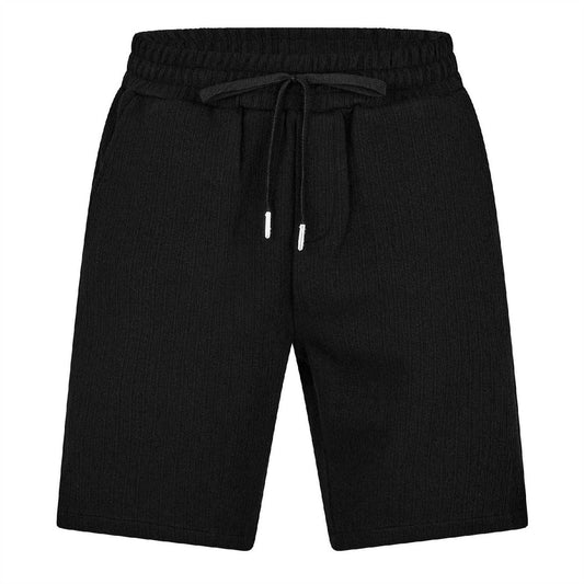 Black - Front - Belier Mens Woven Relaxed Fit Track Shorts