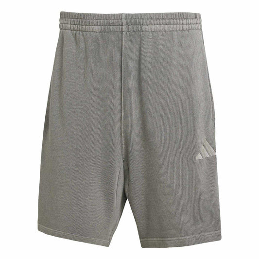 Black - Front - Adidas Mens Washed Shorts