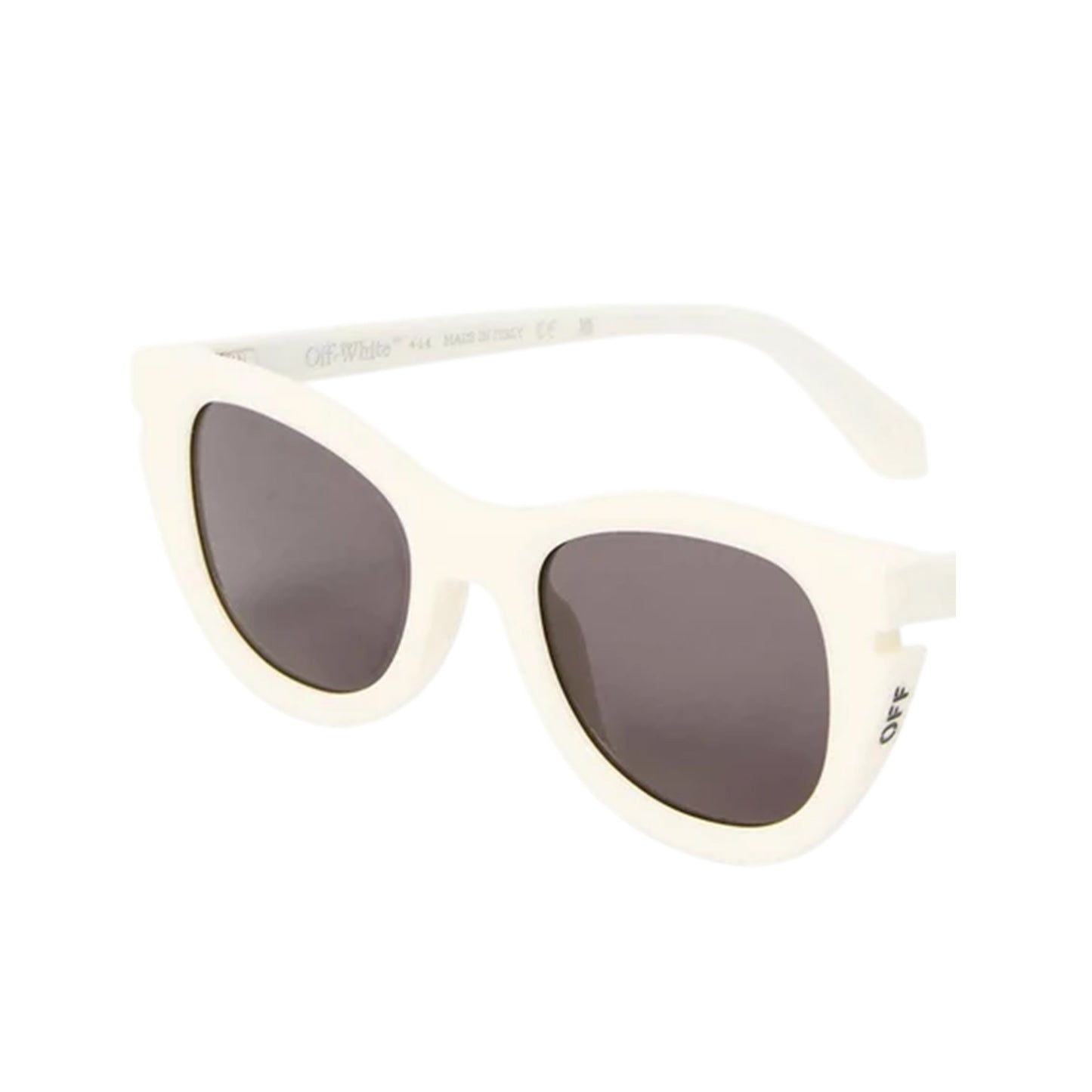 White - Back - Off White Womens-Ladies UV Protection Square Sunglasses