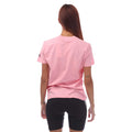 Pink-Black - Back - Adidas Womens-Ladies Essentials Logo Slim T-Shirt