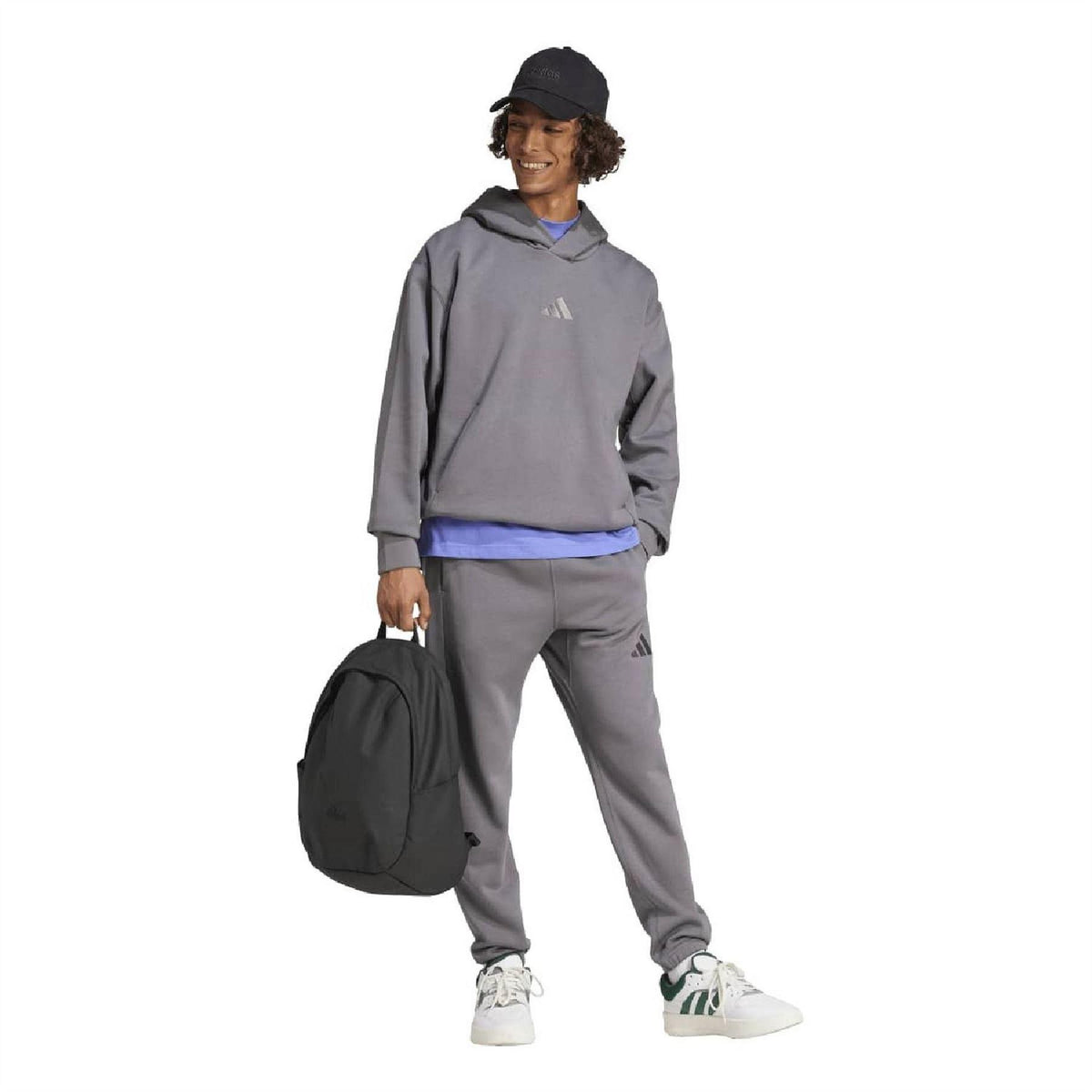 Black - Pack Shot - Adidas Mens Sportswear Embroidered Logo Dad Hat