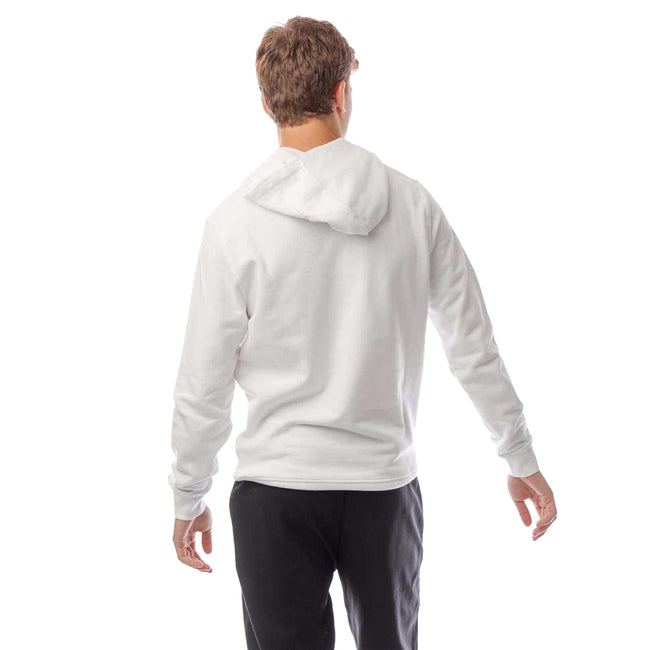 White - Back - Lyle & Scott Mens Logo Loop Back Hoodie