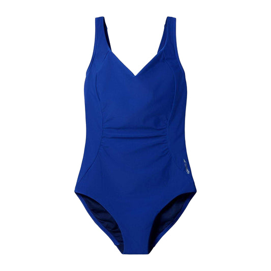 Blue - Front - Speedo Womens-Ladies Shirred One Piece Swimsuit