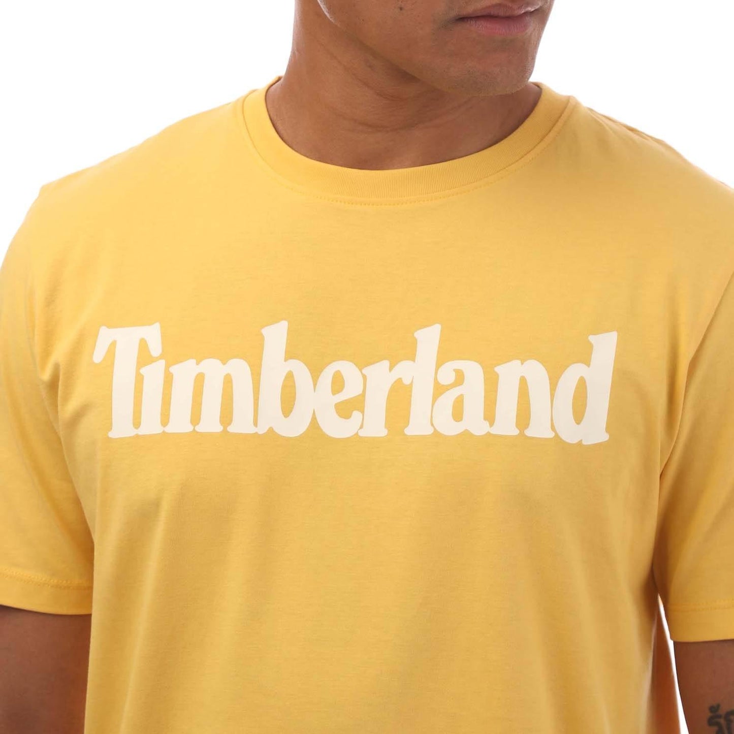 Yellow - Side - Timberland Mens Northwood Wordmark T-Shirt