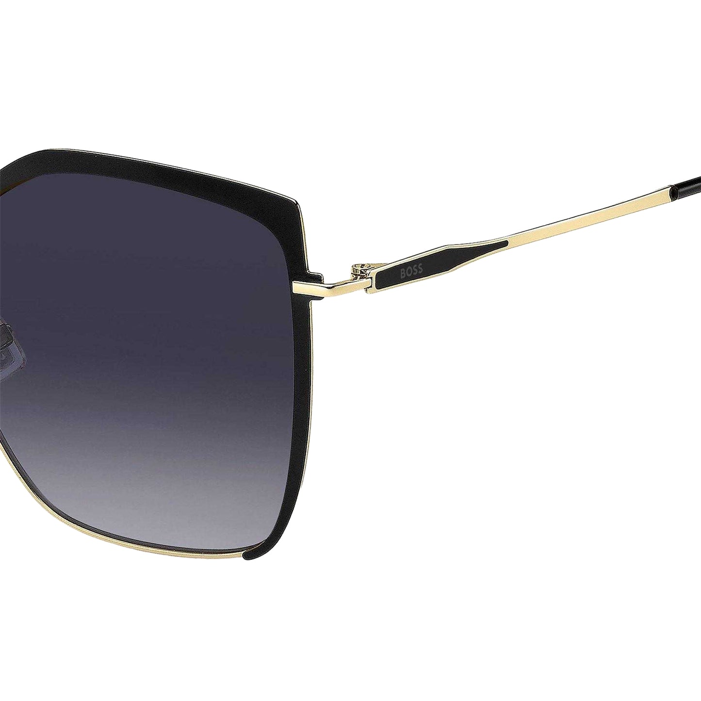 Gold-Black - Lifestyle - Boss Womens-Ladies Round Cat Eye Sunglasses