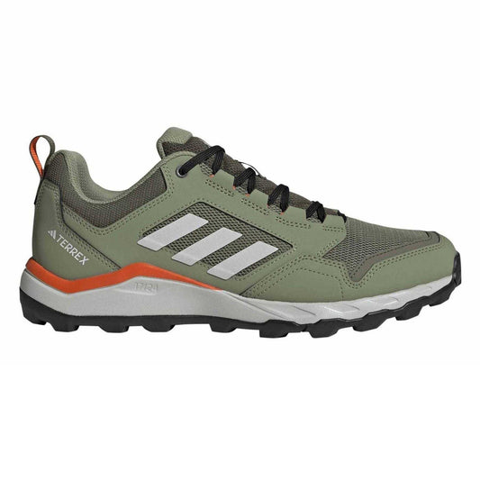 Green-Grey-Impact Orange - Front - Adidas Mens Terrex Tracerocker 2 Shoes