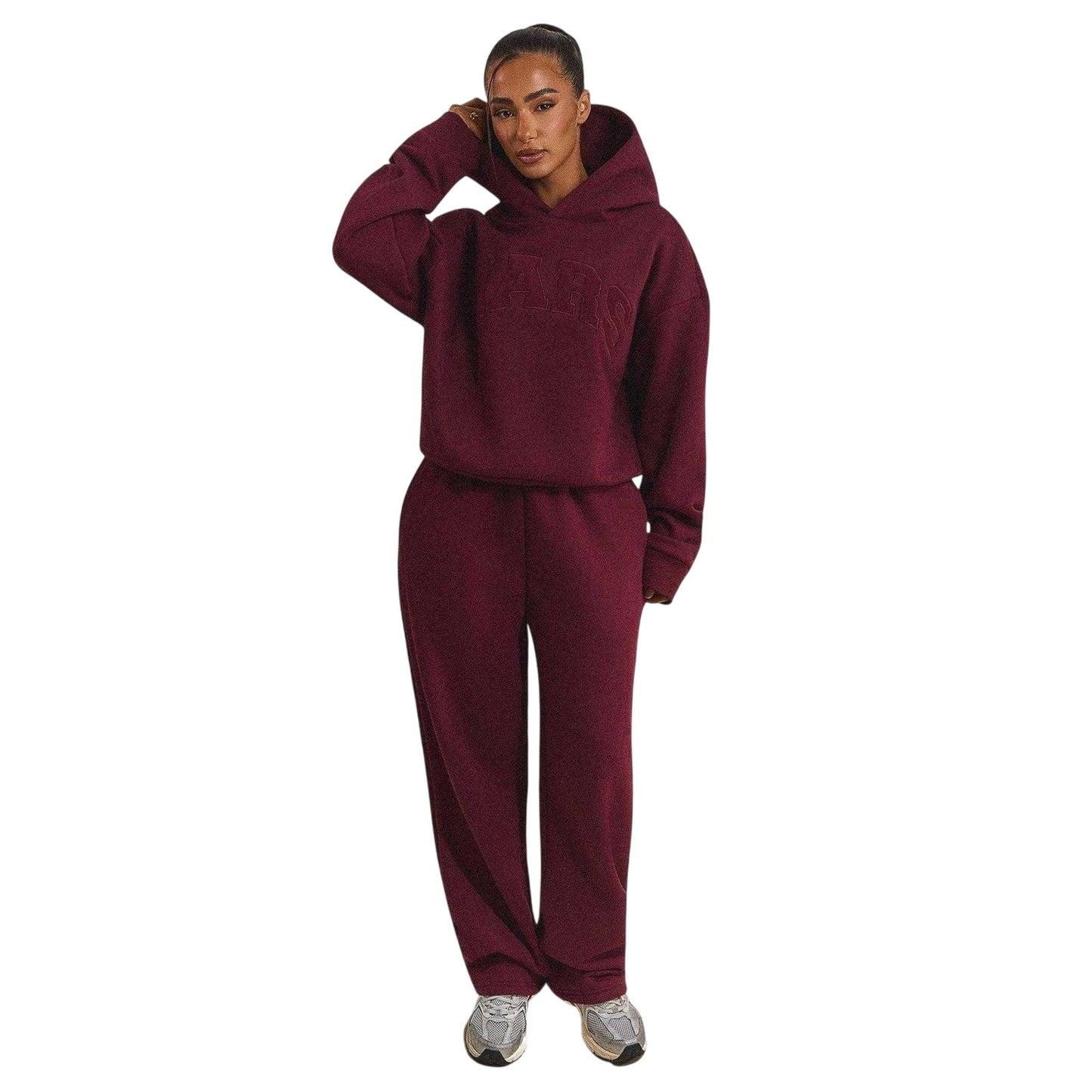 Wine - Pack Shot - Mars The Label Womens-Ladies Straight Leg Joggers