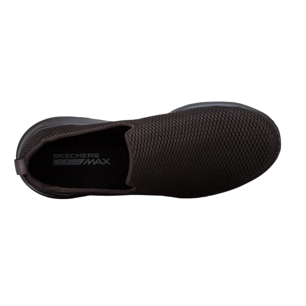 Black - Close up - Skechers Mens Go Walk Slip-on Trainers