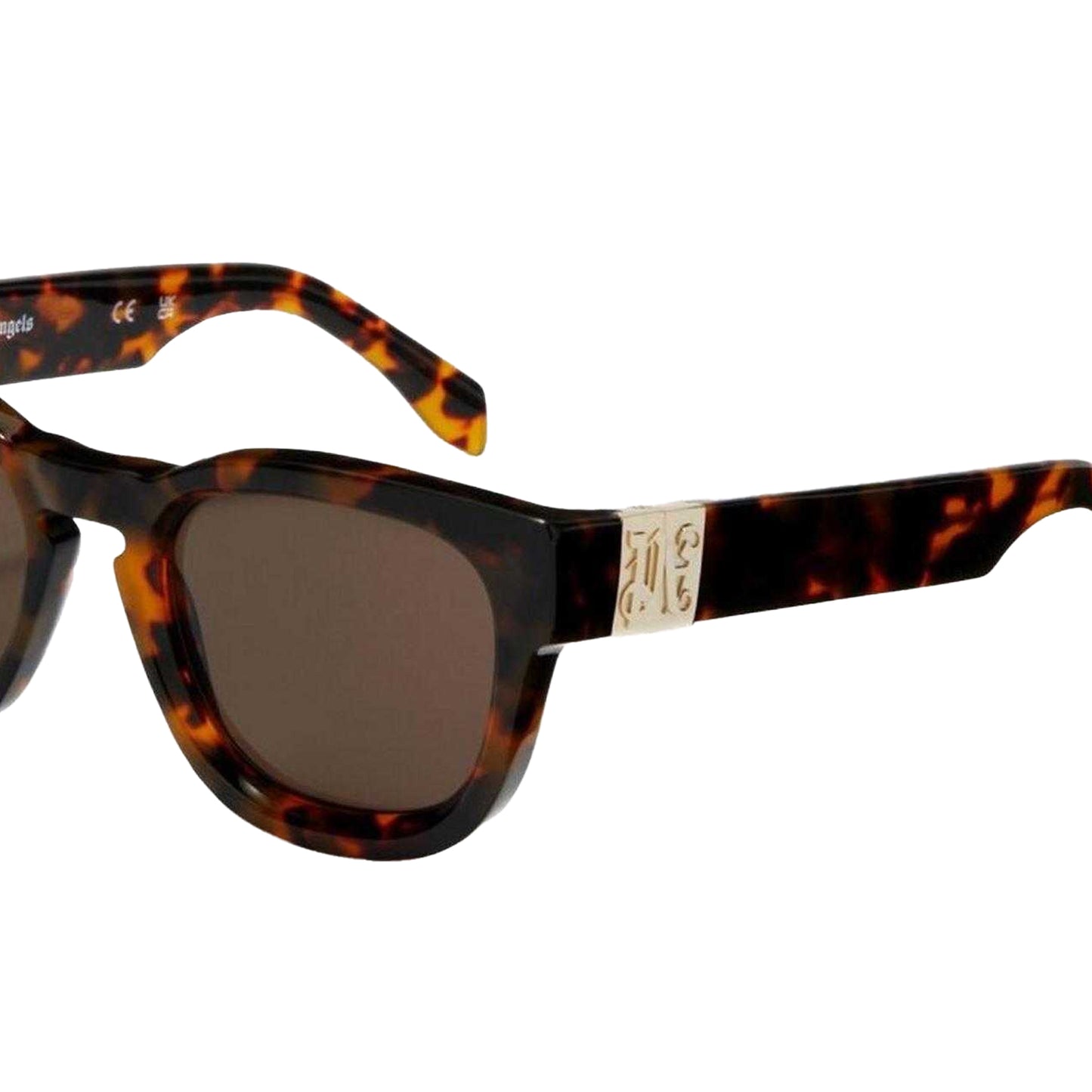 Havana Brown - Lifestyle - Palm Angels Mens Riverside Rectangle Sunglasses