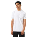 White - Side - Weekend Offender Mens Sutton Checked Chest Pocket T-Shirt
