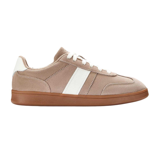Light Brown - Front - Clarks Womens-Ladies Seco Speed Suede Trainers