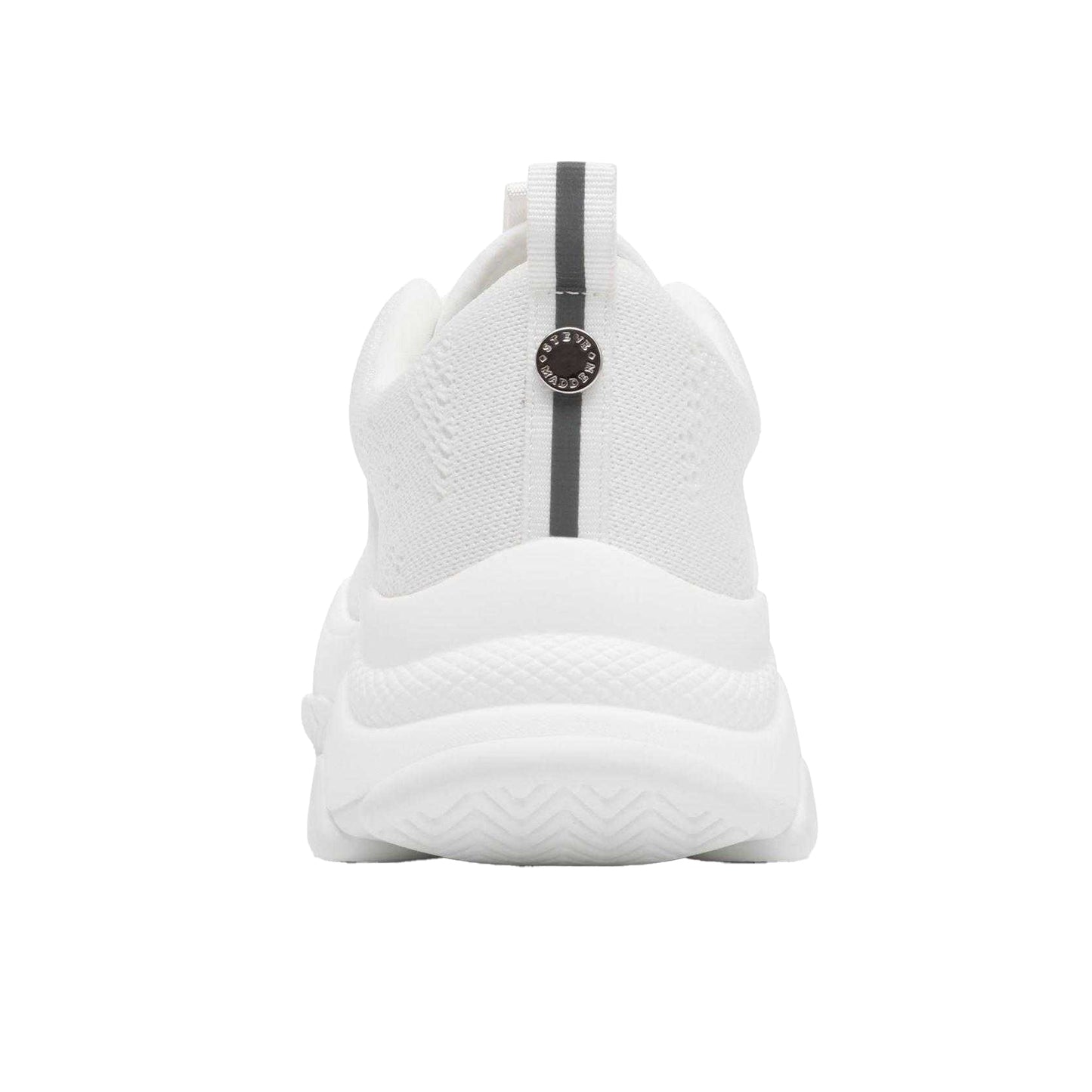 White - Pack Shot - Steve Madden Womens-Ladies Main Street Trainers