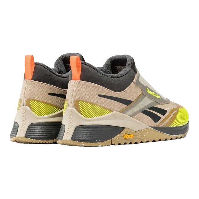 Beige-Lime Green-Black-Light Grey - Back - Reebok Unisex Adult Nano X4 Adventure Winter Trainers