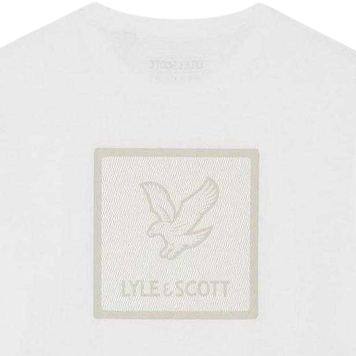White - Lifestyle - Lyle & Scott Mens Back Print Regular T-Shirt