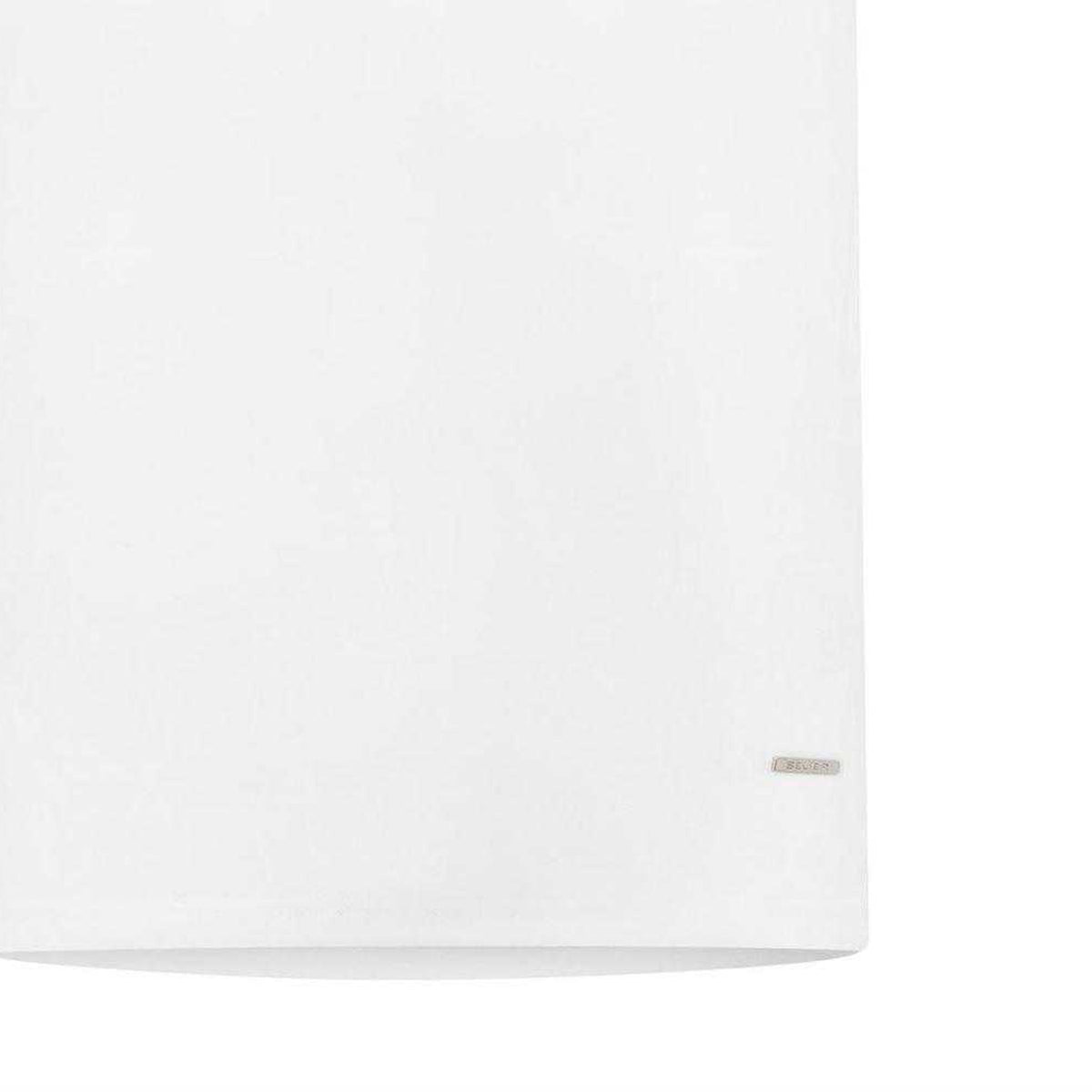 White - Lifestyle - Belier Childrens-Kids Plain Mercerised Cotton T-Shirt