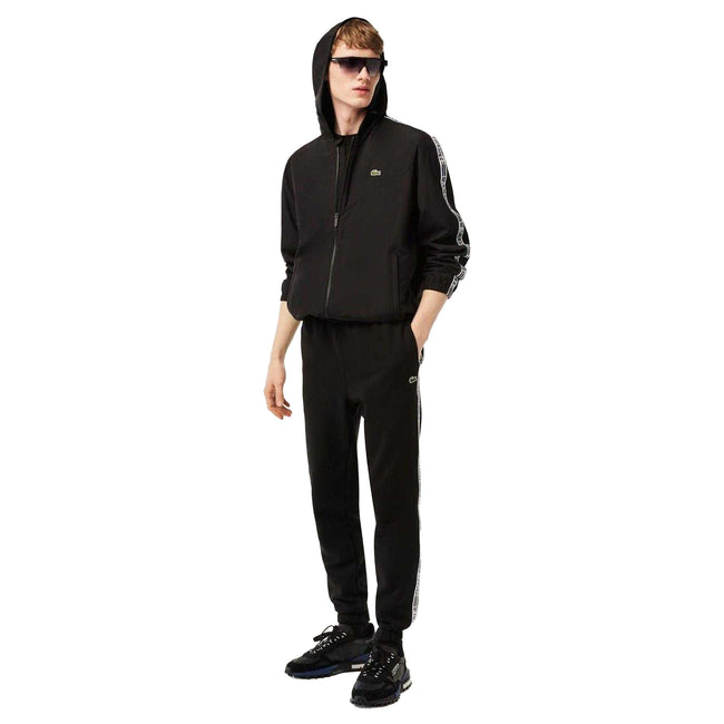 Black - Lifestyle - Lacoste Mens Recycled Polyester Track Jacket