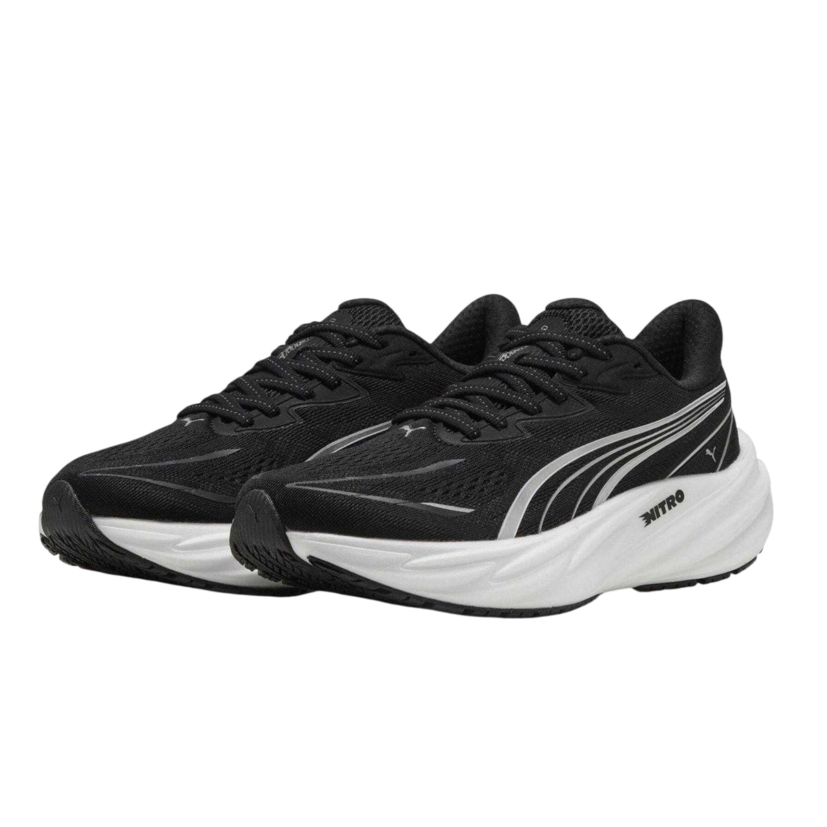Black-White - Pack Shot - Puma Womens-Ladies Velocity Nitro 5 Trainers