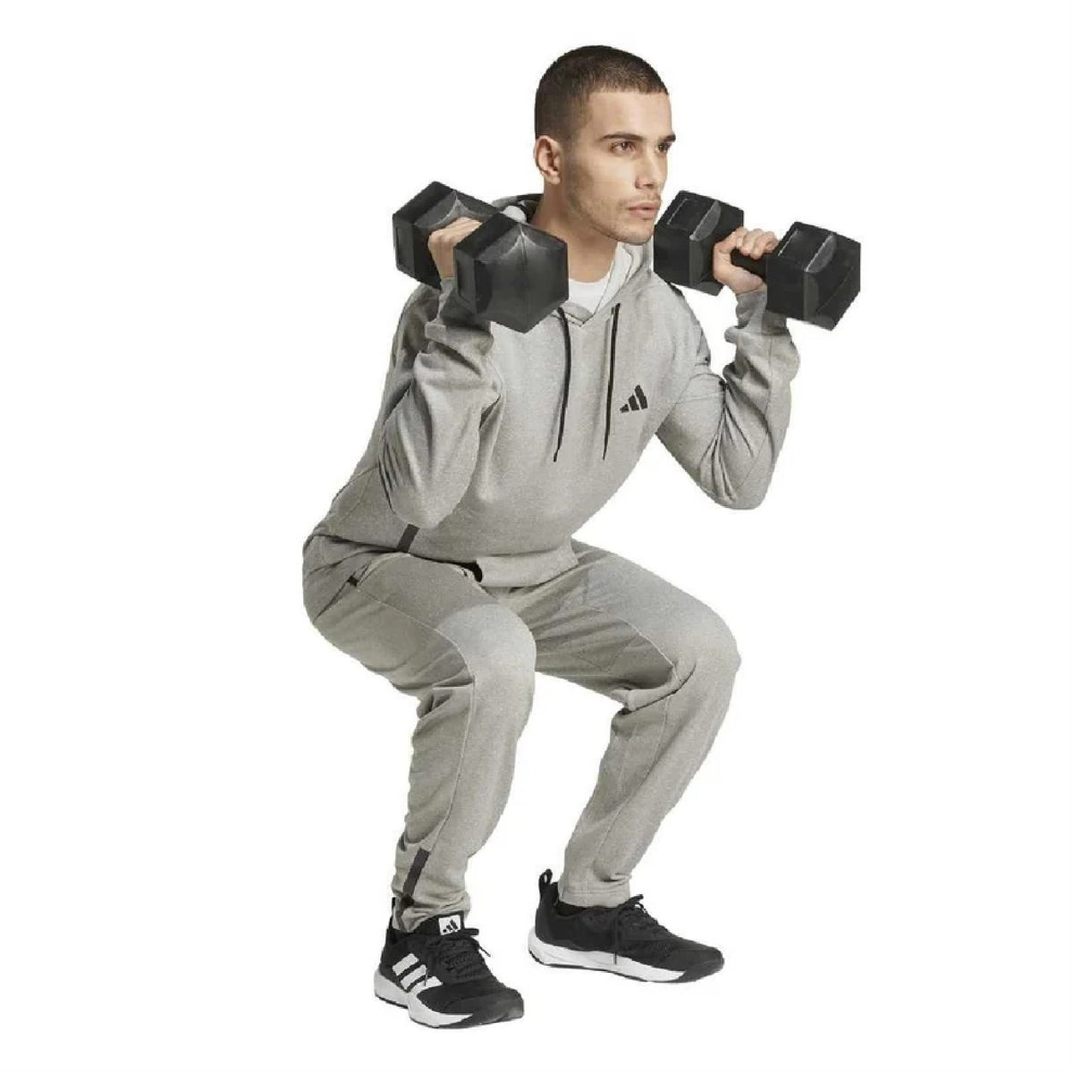 Medium Grey - Pack Shot - Adidas Mens Game & Go Insulating Trousers