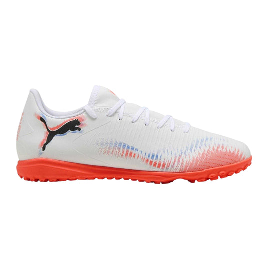 White-Black-Red - Front - Puma Mens Future 8 Play Astro Turf Trainers