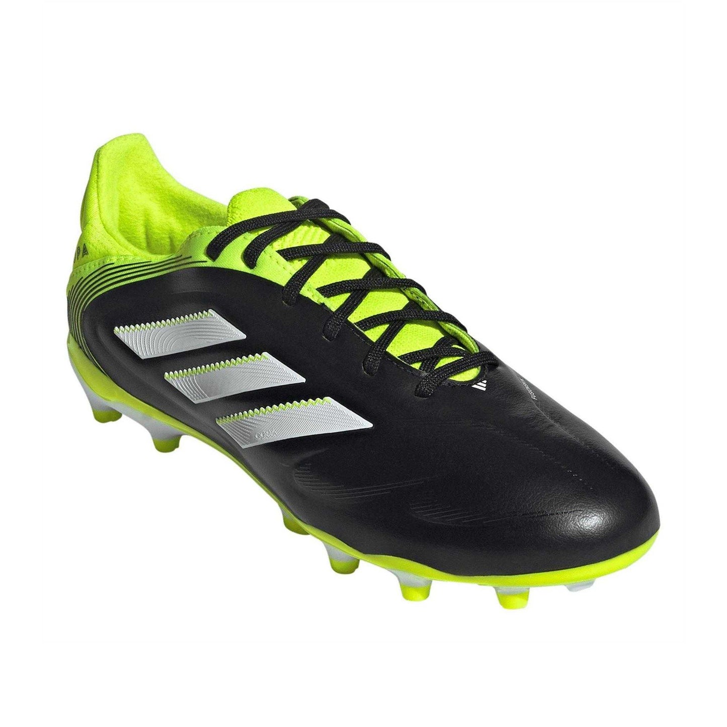 Black-Lemon - Lifestyle - Adidas Childrens-Kids Copa Pure 3 Elite Leather Snug Fit Firm Ground Football Boots
