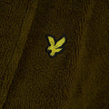 Green - Side - Lyle & Scott Mens Logo Towelling Dressing Gown