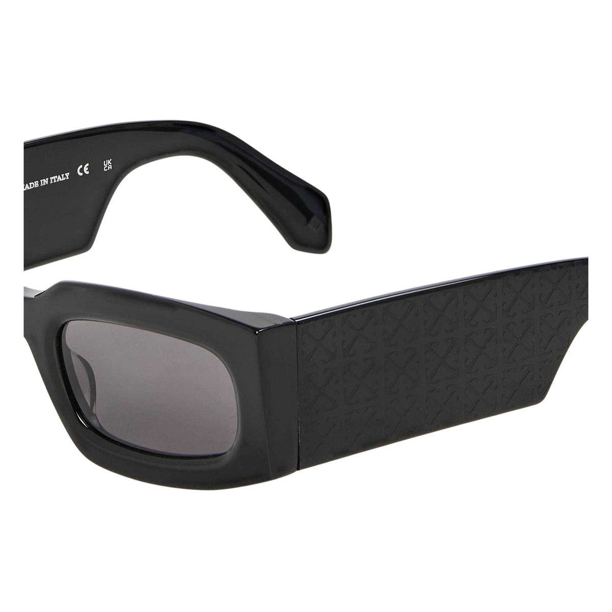 Black-Dark Grey - Side - Off White Womens-Ladies Cary Plain Sunglasses