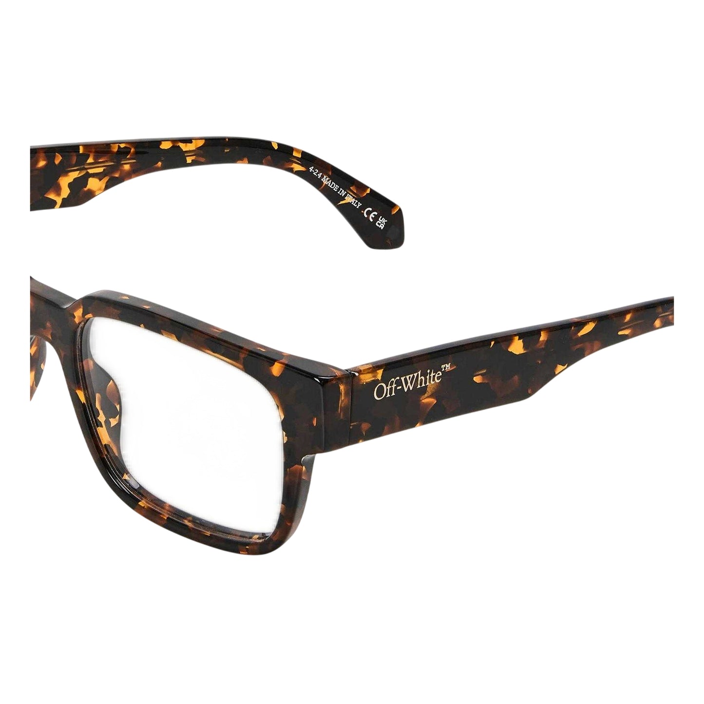 Havana - Side - Off White Unisex Adult Style 80 Printed Sunglasses