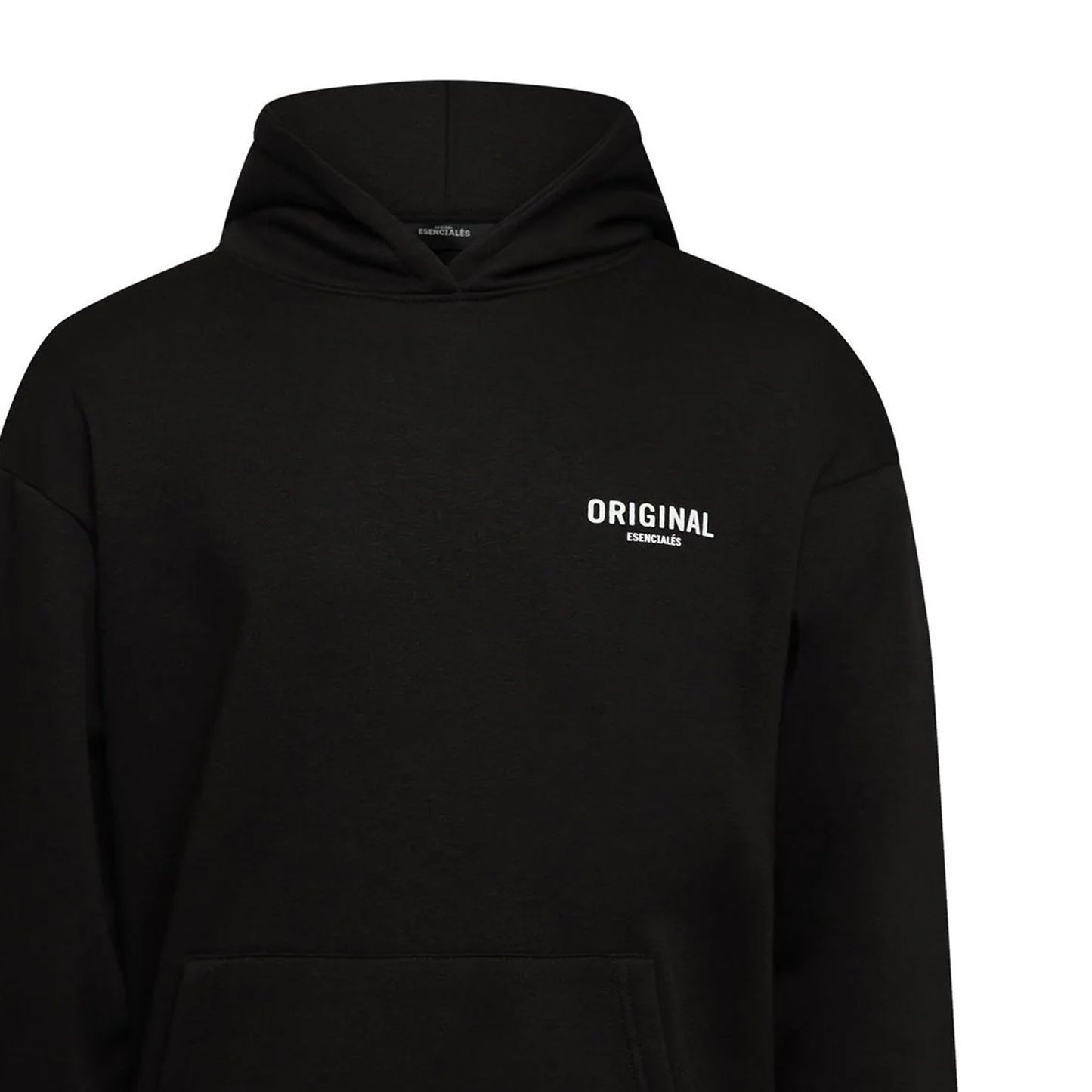 Black - Side - Original Esenciales Mens Newsham Relaxed Fit Hoodie
