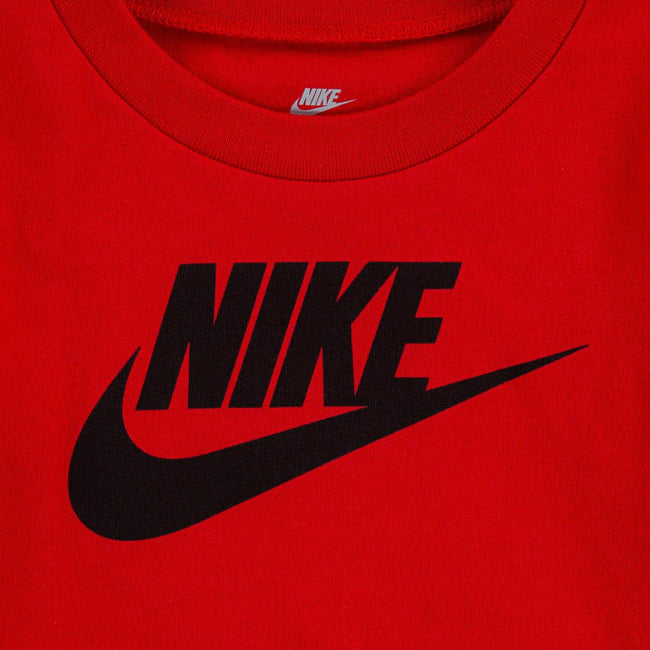 Red - Side - Nike Childrens-Kids Futura T-Shirt