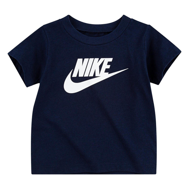 Navy - Front - Nike Childrens-Kids Futura T-Shirt