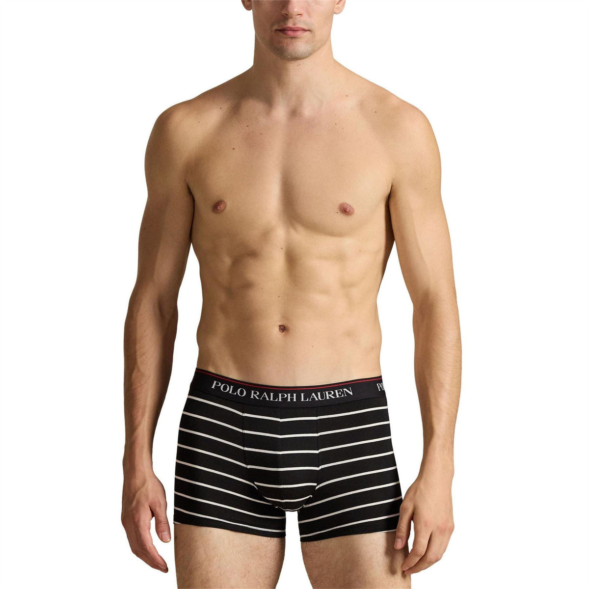 Black - Pack Shot - Ralph Lauren Mens Assorted Designs Boxer Shorts (Pack of 3)