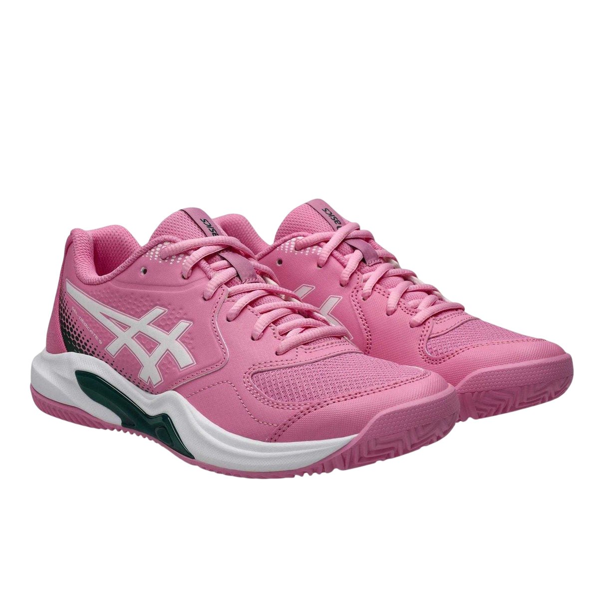 Bubblegum Pink - Pack Shot - Asics Womens-Ladies Dedicate 9 Trainers