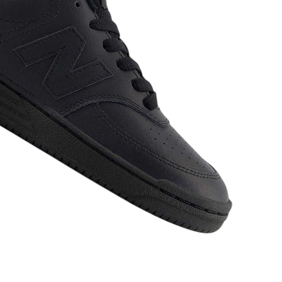 Triple Black - Pack Shot - New Balance Childrens-Kids Bb80 Cow Suede Trainers