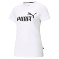 White - Front - Puma Womens-Ladies Essential Logo T-Shirt
