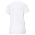 White - Back - Puma Womens-Ladies Essential Logo T-Shirt