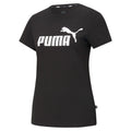 Black - Front - Puma Womens-Ladies Essential Logo T-Shirt