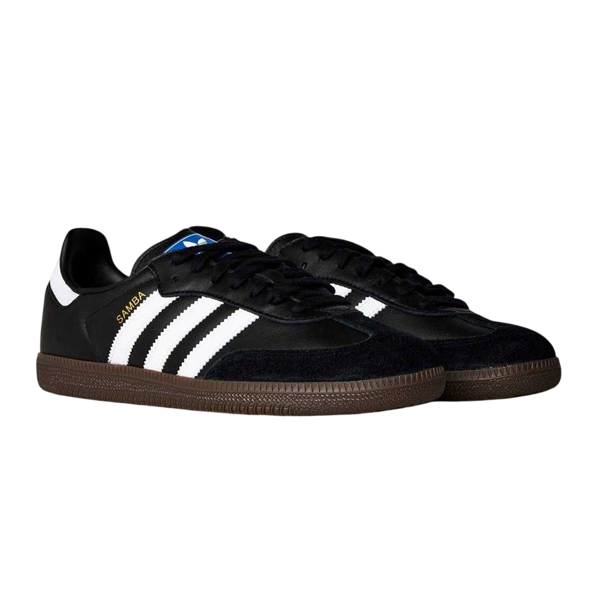 Black-White - Lifestyle - Adidas Womens-Ladies Samba OG Leather Trainers