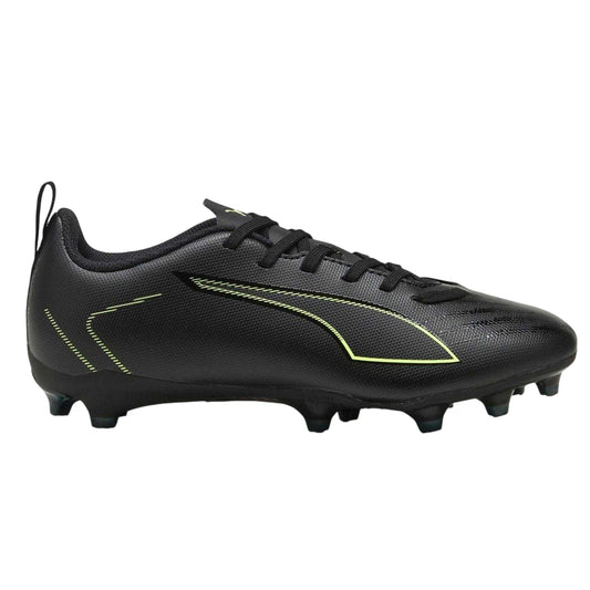 Black-Green - Front - Puma Childrens-Kids Ultra 6 Play FG AG Football Boots