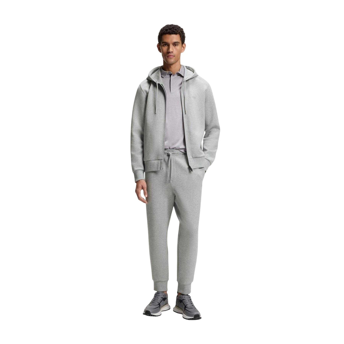 Silver - Pack Shot - Boss Mens Hadiko Joggers