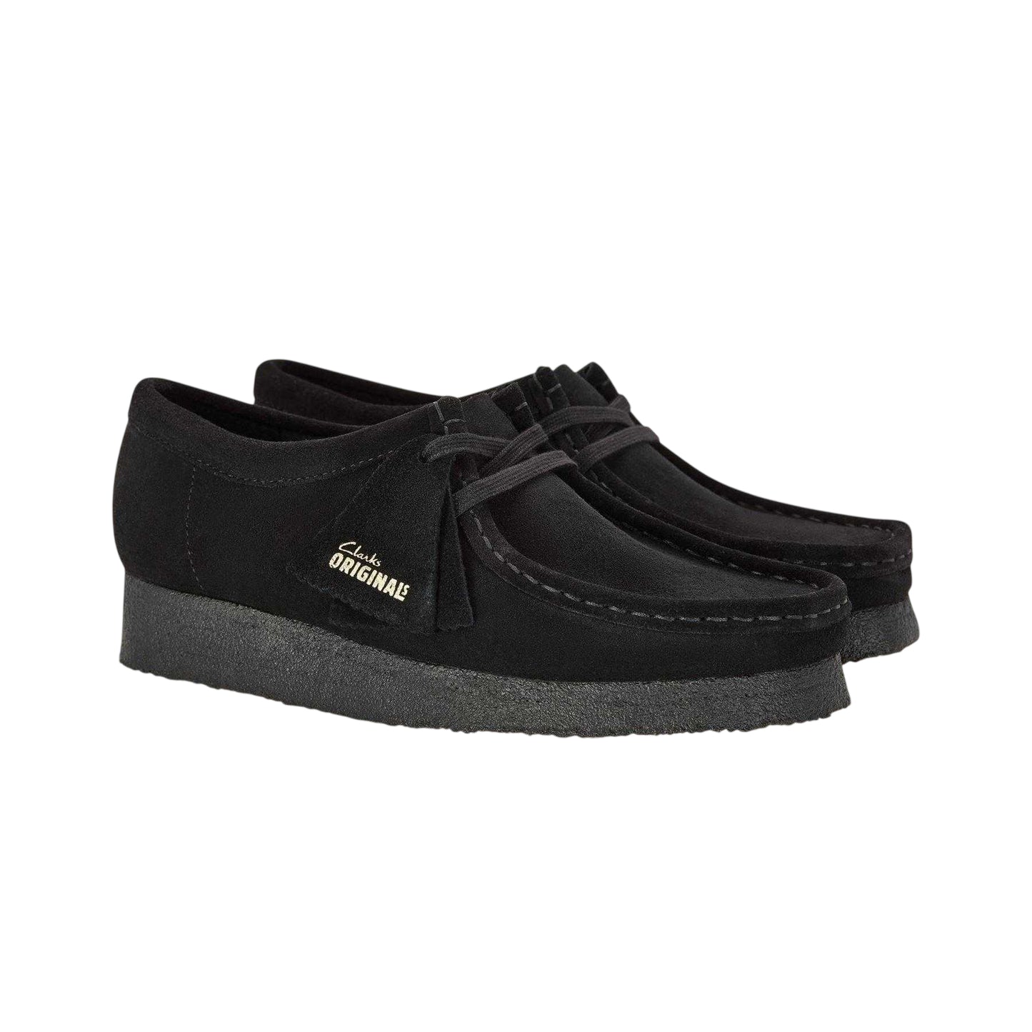 Black - Lifestyle - Clarks Originals Mens Wallabee Moccasin Suede Loafers