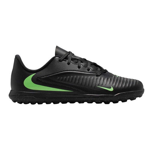 Black-Green - Front - Nike Childrens-Kids Phantom Club Astro Turf Trainers