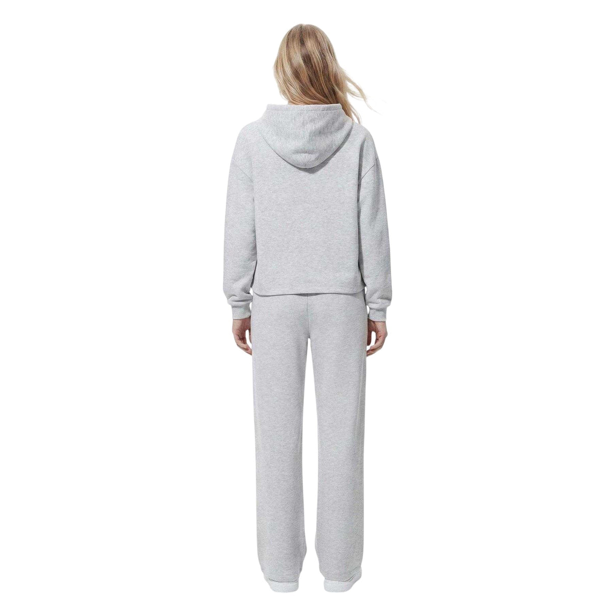 Light Grey - Lifestyle - Pieces Womens-Ladies Chilli Wide Jogging Bottoms