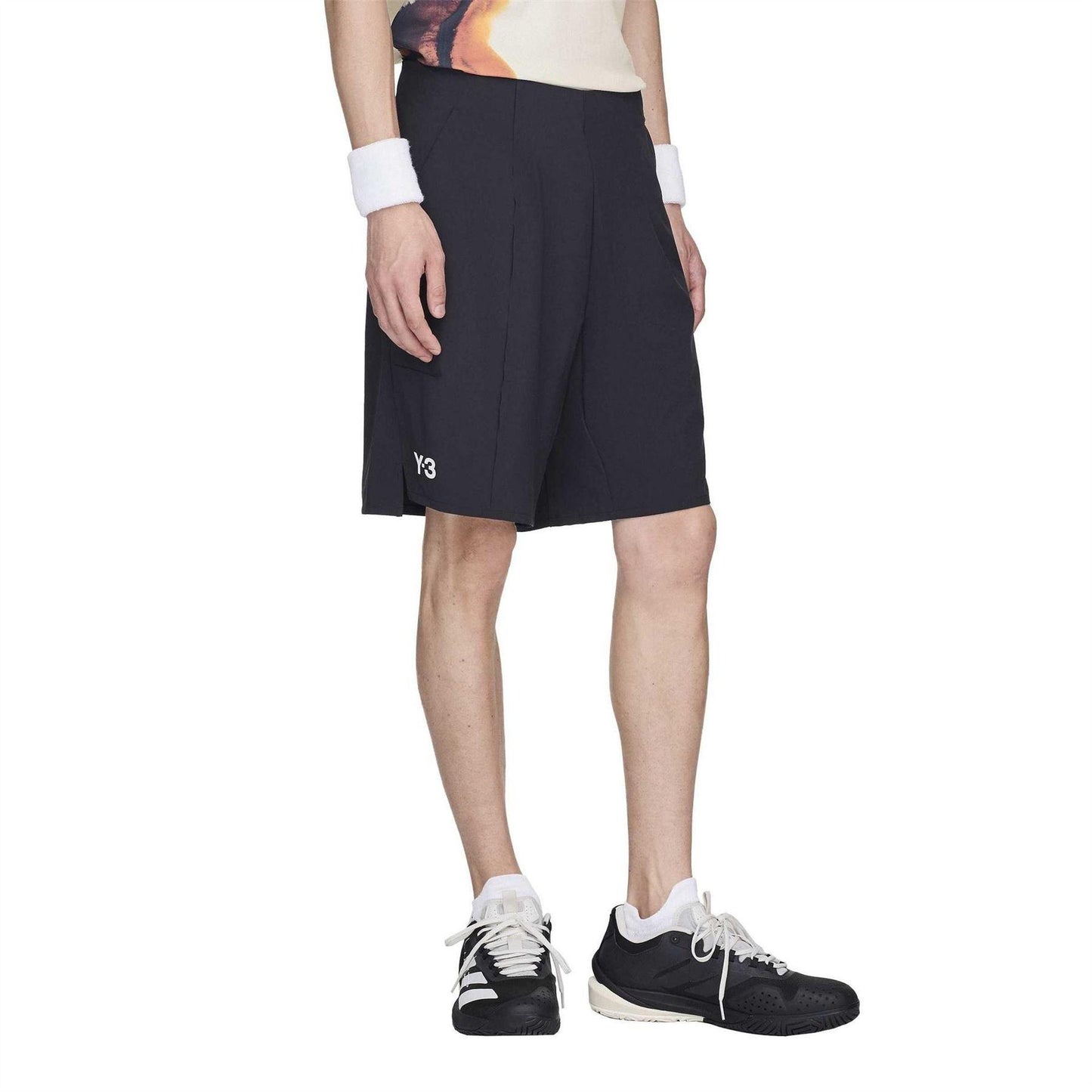 Black - Pack Shot - Y-3 Mens Pro Tennis Shorts